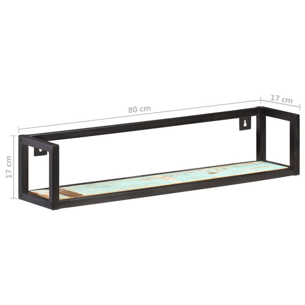 Wandregale 80 cm Altholz 2er Set