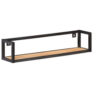 Massivholz Wandregale 80 cm, 2er Set