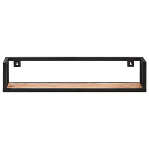 Massivholz Wandregale 80 cm, 2er Set
