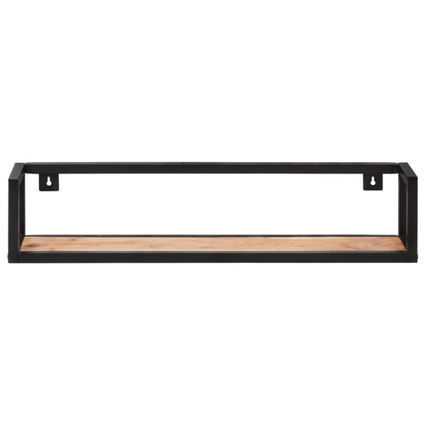 Massivholz Wandregale 80 cm, 2er Set