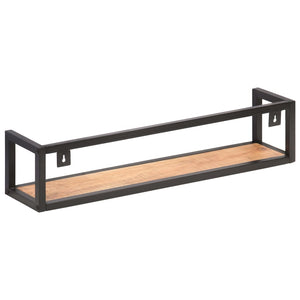 Massivholz Wandregale 80 cm, 2er Set