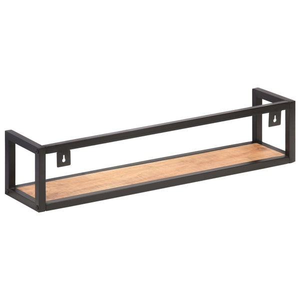Massivholz Wandregale 80 cm, 2er Set