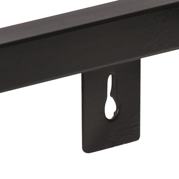 Wandregale aus Mangoholz, 120 cm, 2er-Set