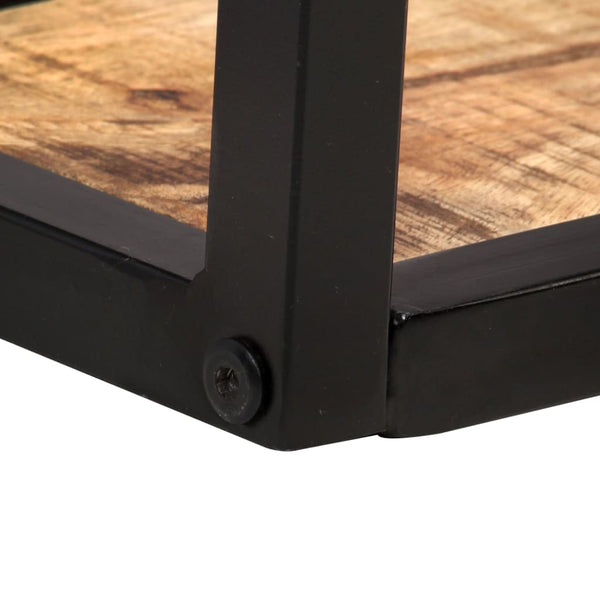 Wandregale aus Mangoholz, 120 cm, 2er-Set