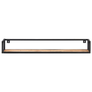 vidaXL Étagères murales 2 pcs 120 cm Bois d'acacia massif