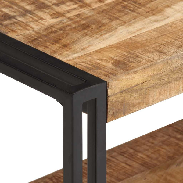 vidaXL Meuble TV 120x30x40 cm Bois de manguier brut