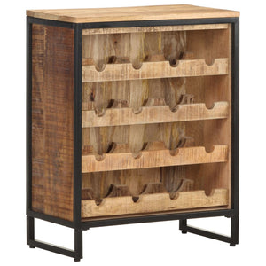 Weinschrank aus Mangoholz, 16 Flaschen
