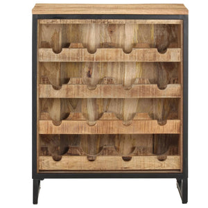 Weinschrank aus Mangoholz, 16 Flaschen