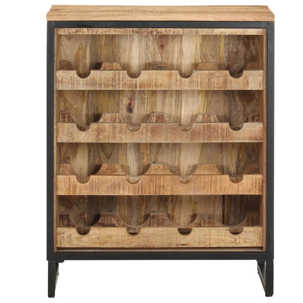 Weinschrank aus Mangoholz, 16 Flaschen
