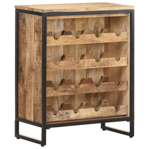 Weinschrank aus Mangoholz, 16 Flaschen