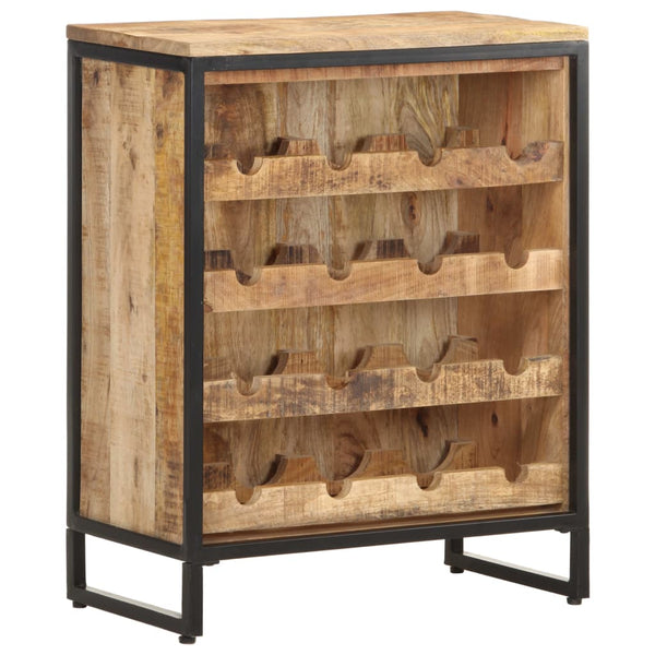 Weinschrank aus Mangoholz, 16 Flaschen
