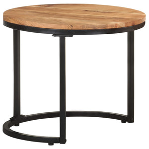vidaXL Tables basses d'appoint 3 pcs en bois d'acacia massif
