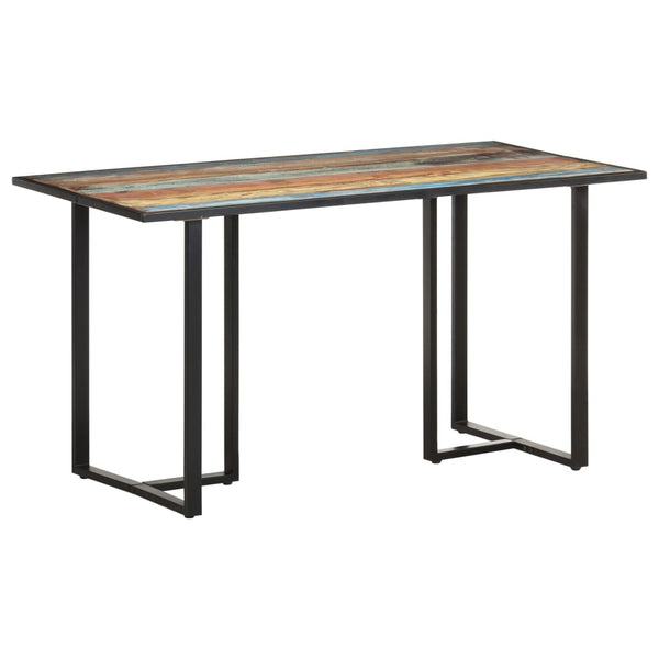 vidaXL Table de salle à manger 140 cm Bois massif recyclé