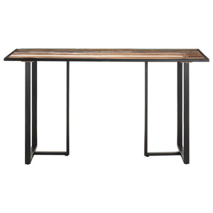 vidaXL Table de salle à manger 140 cm Bois massif recyclé