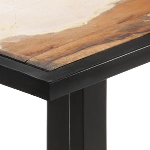 vidaXL Table de salle à manger 140 cm Bois massif recyclé