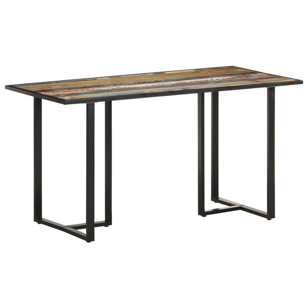 vidaXL Table de salle à manger 140 cm Bois massif recyclé
