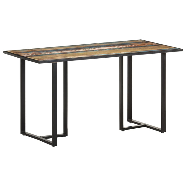 vidaXL Table de salle à manger 140 cm Bois massif recyclé