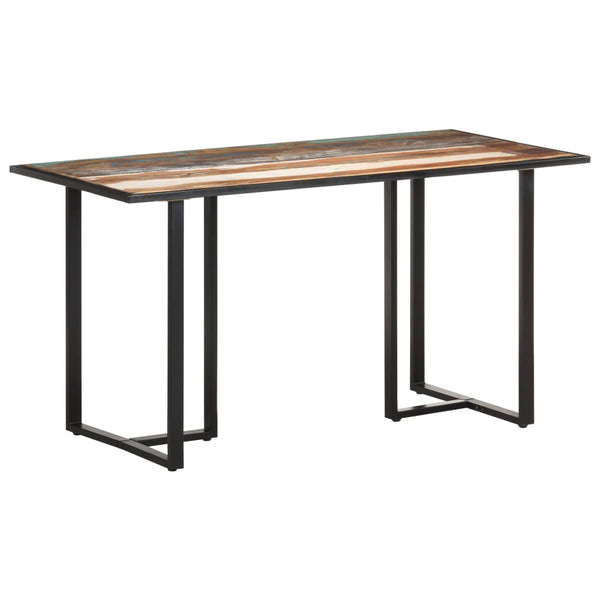 vidaXL Table de salle à manger 140 cm Bois massif recyclé