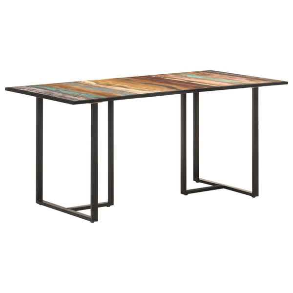 vidaXL Table de salle à manger 160 cm en bois de récupération massif