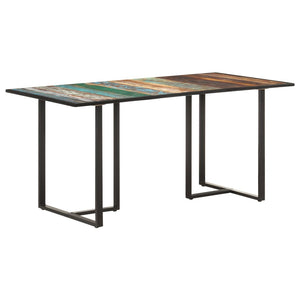 vidaXL Table de salle à manger 160 cm en bois de récupération massif