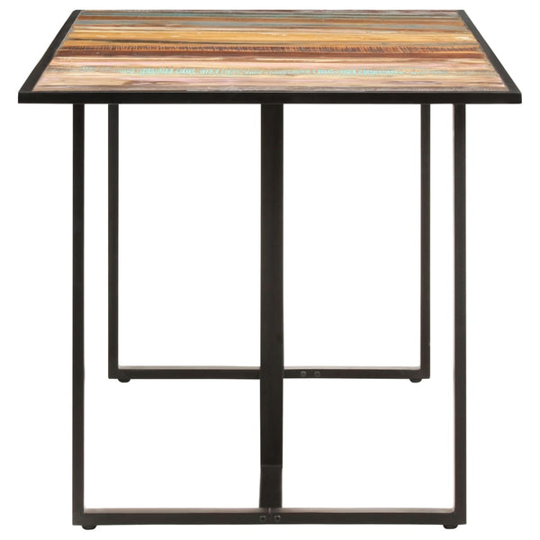 vidaXL Table de salle à manger 160 cm en bois de récupération massif