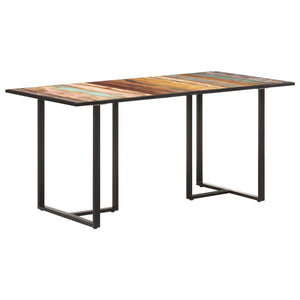 vidaXL Table de salle à manger 160 cm en bois de récupération massif