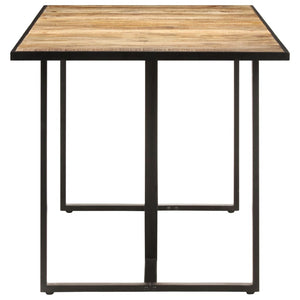 vidaXL Table de salle à manger 200 cm Bois de manguier brut