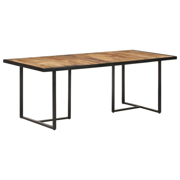 vidaXL Table de salle à manger 200 cm Bois de manguier brut
