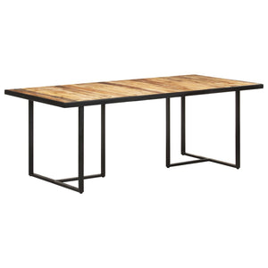 vidaXL Table de salle à manger 200 cm Bois de manguier brut