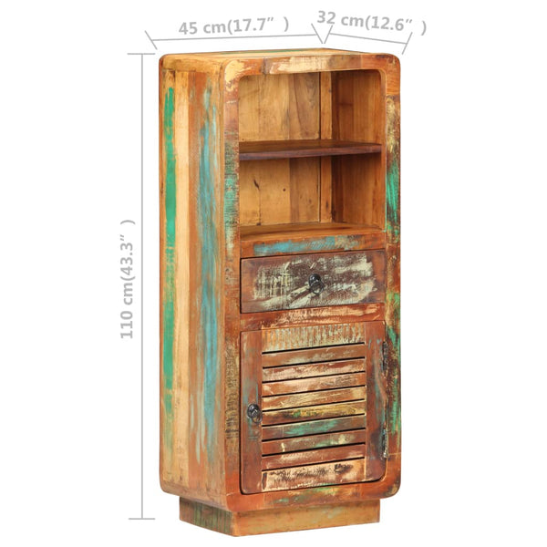 Highboard Altholz Massiv 45x32x110 cm