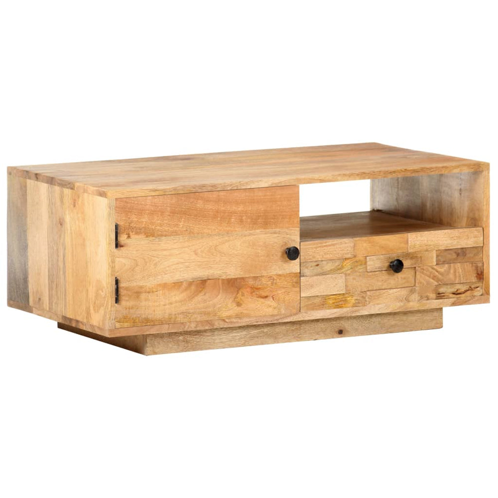 vidaXL Table basse 90x50x35 cm Bois de manguier massif
