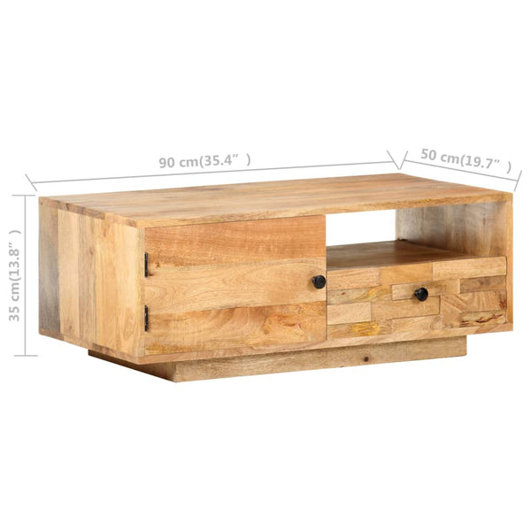Couchtisch Mango Massivholz 90x50 cm