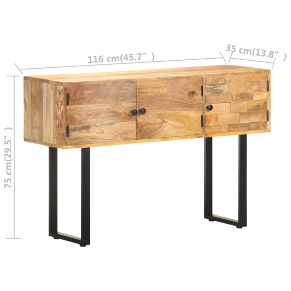Mango Massivholz Sideboard 116 cm