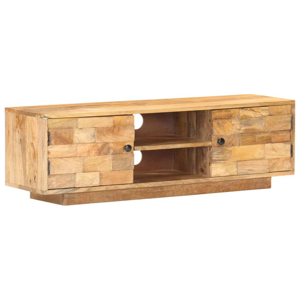 vidaXL Meuble TV 116x30x35 cm Bois de manguier massif