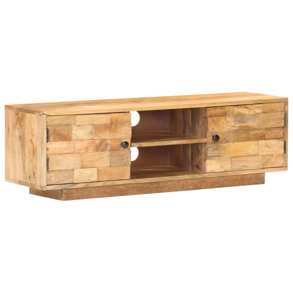 vidaXL Meuble TV 116x30x35 cm Bois de manguier massif