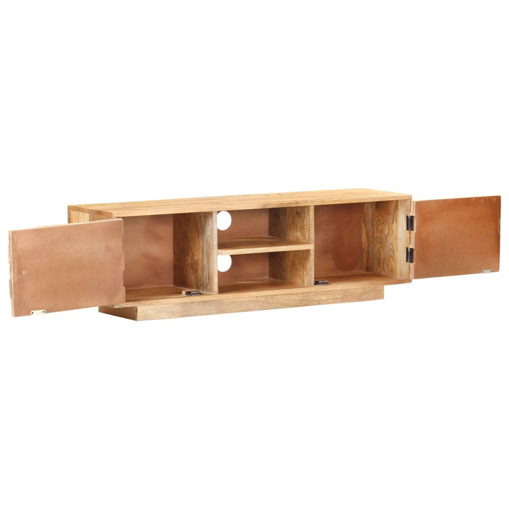 vidaXL Meuble TV 116x30x35 cm Bois de manguier massif
