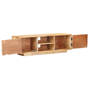 vidaXL Meuble TV 116x30x35 cm Bois de manguier massif