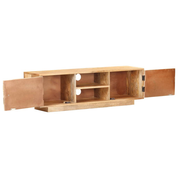 vidaXL Meuble TV 116x30x35 cm Bois de manguier massif