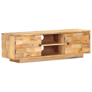 vidaXL Meuble TV 116x30x35 cm Bois de manguier massif