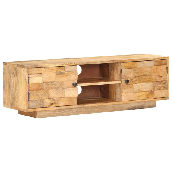 vidaXL Meuble TV 116x30x35 cm Bois de manguier massif