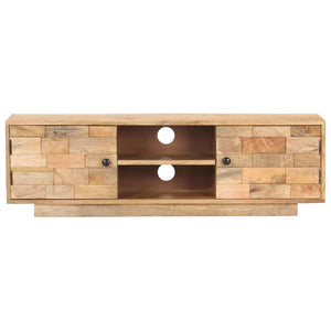 vidaXL Meuble TV 116x30x35 cm Bois de manguier massif