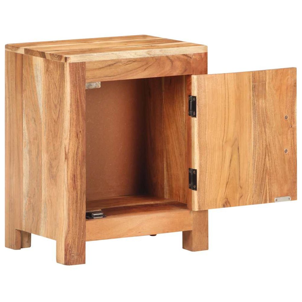 Massivholz Nachttisch Akazie 40x30x50 cm