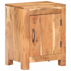 Massivholz Nachttisch Akazie 40x30x50 cm