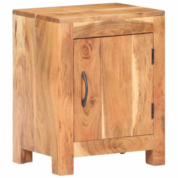 Massivholz Nachttisch Akazie 40x30x50 cm