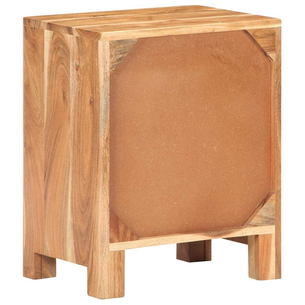 Massivholz Nachttisch Akazie 40x30x50 cm