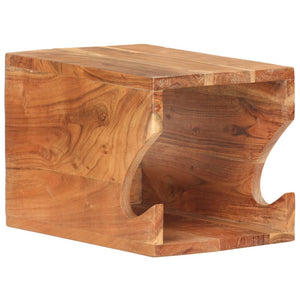 vidaXL Support mural pour vélo 35x25x25 cm en bois d'acacia massif