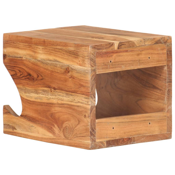 vidaXL Support mural pour vélo 35x25x25 cm en bois d'acacia massif