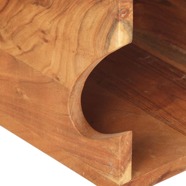 vidaXL Support mural pour vélo 35x25x25 cm en bois d'acacia massif