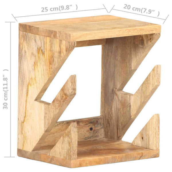 vidaXL Support mural pour skateboard 25x20x30 cm Bois de manguier massif