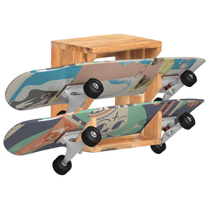 Skateboard Wandhalterung Akazie Massivholz